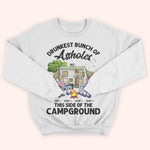 Camping Custom Shirt Drunkest Bunch Of Assholes This Side Personalized Gift