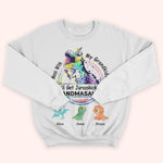 Grandma Custom Shirt Mess With My Grandkids You'll Get Jurasskicked Personalized Gift