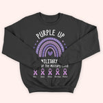 Veteran Custom Shirt Purple Up For Military Kids Personalized Gift For Military Month