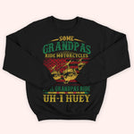 Vietnam Veteran Custom Shirt Real Grandpas Ride UH-1 Huey Personalized Gift