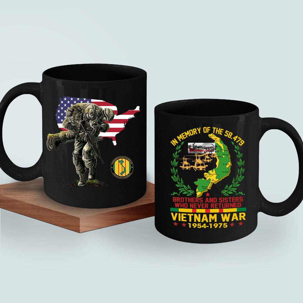 Vietnam Veteran Custom Mug In Memory Of The 58497 Brothers and Sisters Who Never Returned Personalized Gift