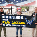 Military Custom Banner Welcome Home Our Troops Personalized Gift