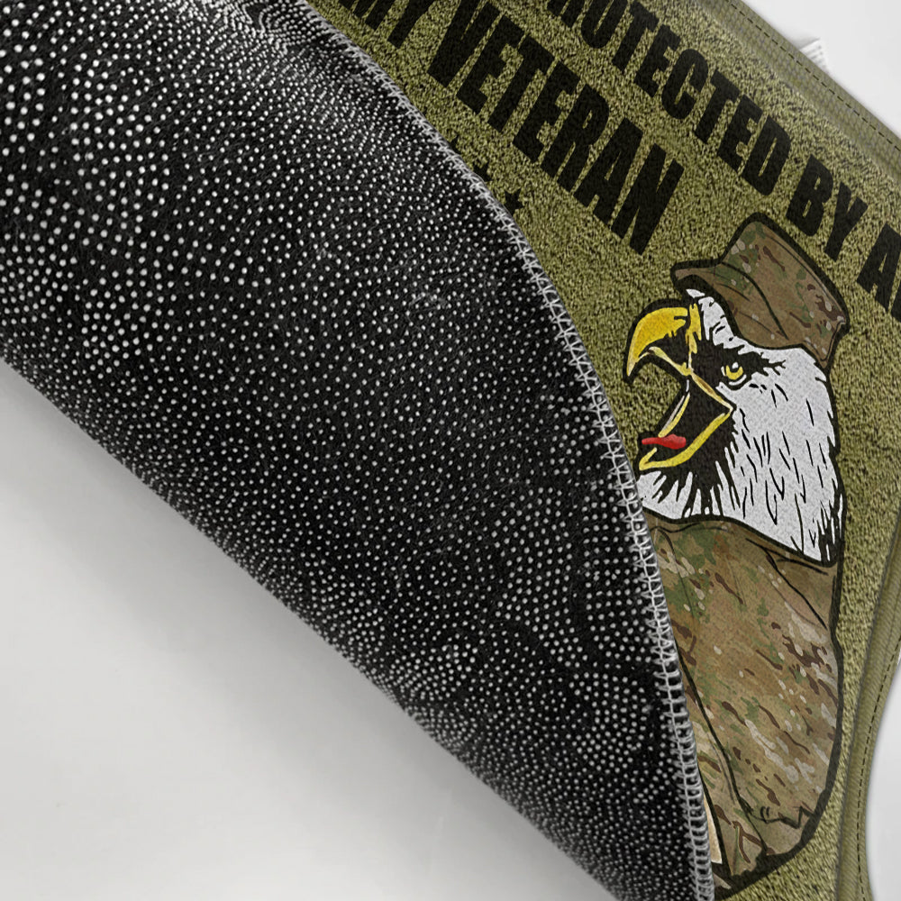 Veteran Custom Doormat You Might Get In But You Won't Get Out Personalized Gift