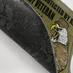 Veteran Custom Doormat You Might Get In But You Won't Get Out Personalized Gift