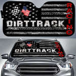 Dirt Track Racing Sun Shade US Flag Gift - PERSONAL84