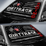 Dirt Track Racing Sun Shade US Flag Gift - PERSONAL84