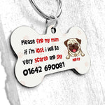 Dog Bone Pet Tag Personalized Please Find My Mum - PERSONAL84