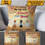 Dog Custom Pillow No Longer By My Side But Forever In My Heart Personalized Gift - PERSONAL84
