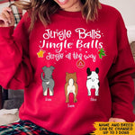 Dog Custom Sweater Jingle Balls Funny Dog Personalized Gift For Christmas - PERSONAL84