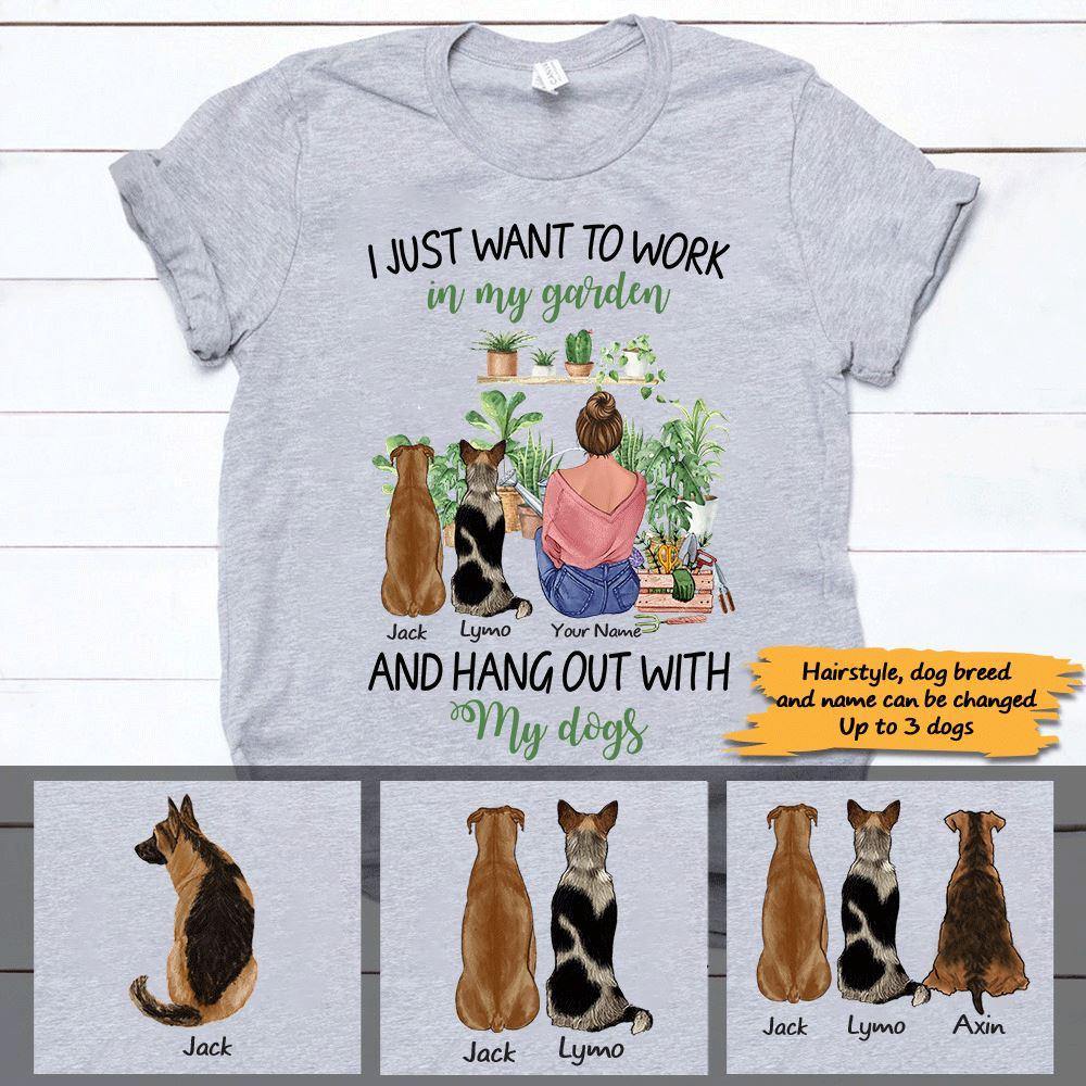 I Just Want To Hang With My Dog T-Shirt For Men Women Kids