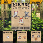 Dog Garden Flag Customized Garden Flag Dogs Can't Hold Its Licker Personalized Gift - PERSONAL84