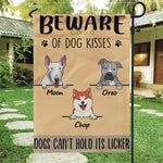 Dog Garden Flag Customized Garden Flag Dogs Can't Hold Its Licker Personalized Gift - PERSONAL84