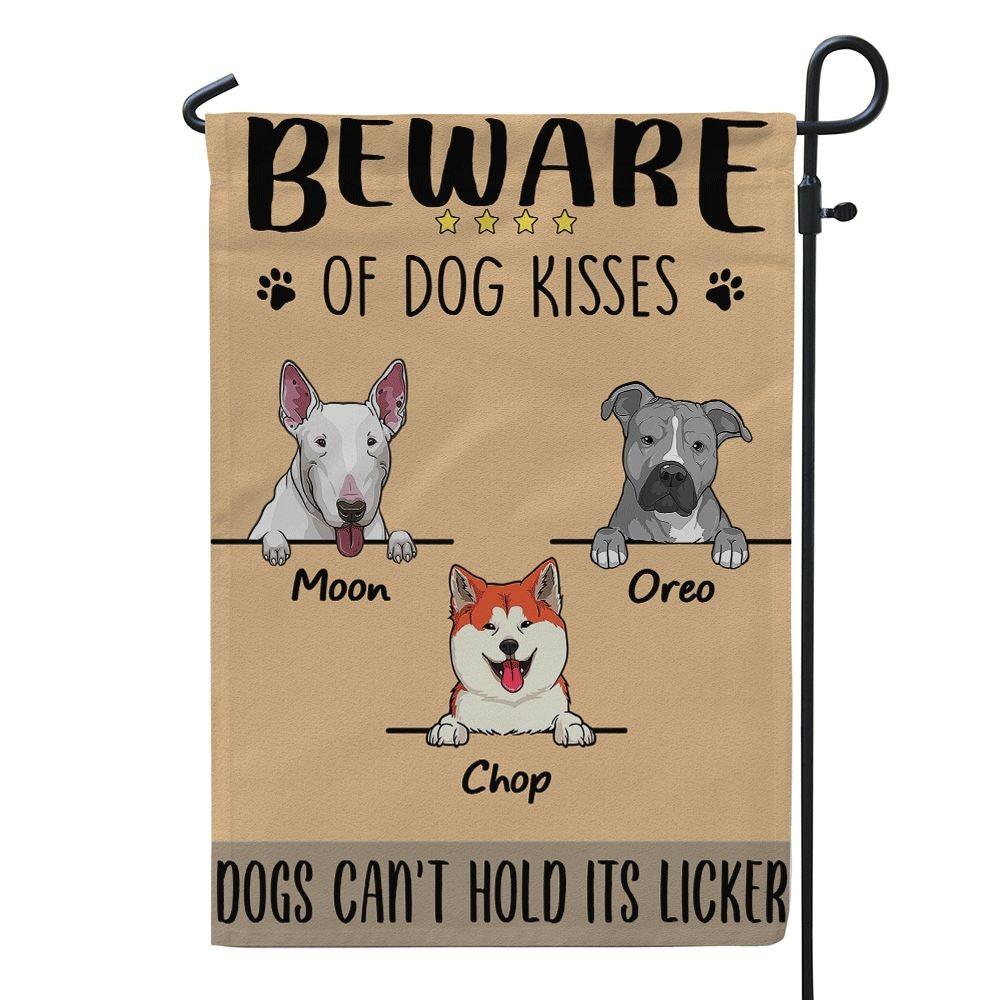 Dog Garden Flag Customized Garden Flag Dogs Can't Hold Its Licker Personalized Gift - PERSONAL84