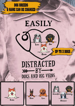 Dog, Nurse Personalized Name And Breed Easily Distracted By Dogs And Big Veins - PERSONAL84