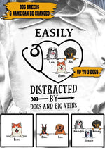 Dog, Nurse Personalized Name And Breed Easily Distracted By Dogs And Big Veins - PERSONAL84