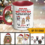 Dogs Christmas Custom Accent Mug You Are The World's Best Dog Dad Dog Mom Personalized Gift - PERSONAL84