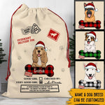 Dogs Christmas Custom Sack Overnight Delivery For Very Good Boy And Very Good Girl Personalized Christmas Gift For Pets - PERSONAL84