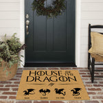 House Of The Dragon Custom Doormat