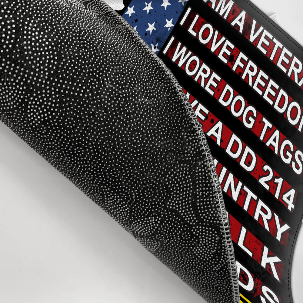 Veteran Custom Doormat Proud United States Veteran Personalized Gift