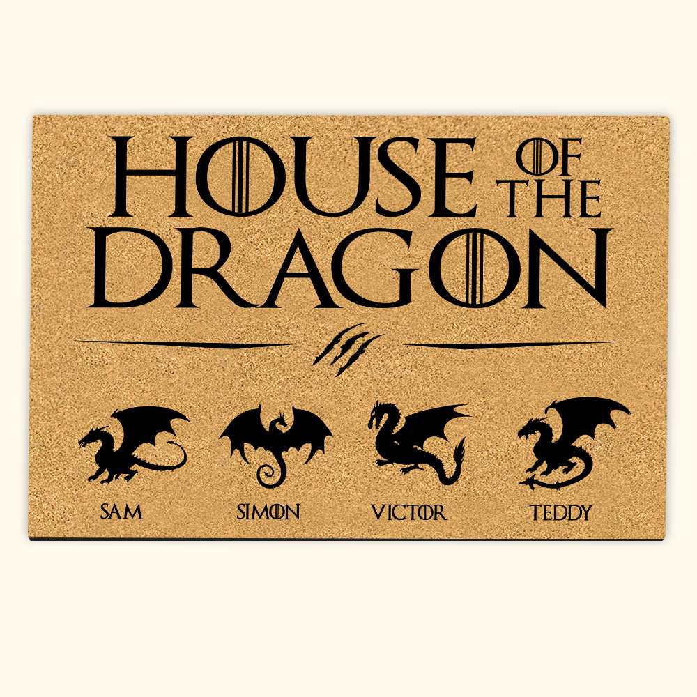 House Of The Dragon Custom Doormat