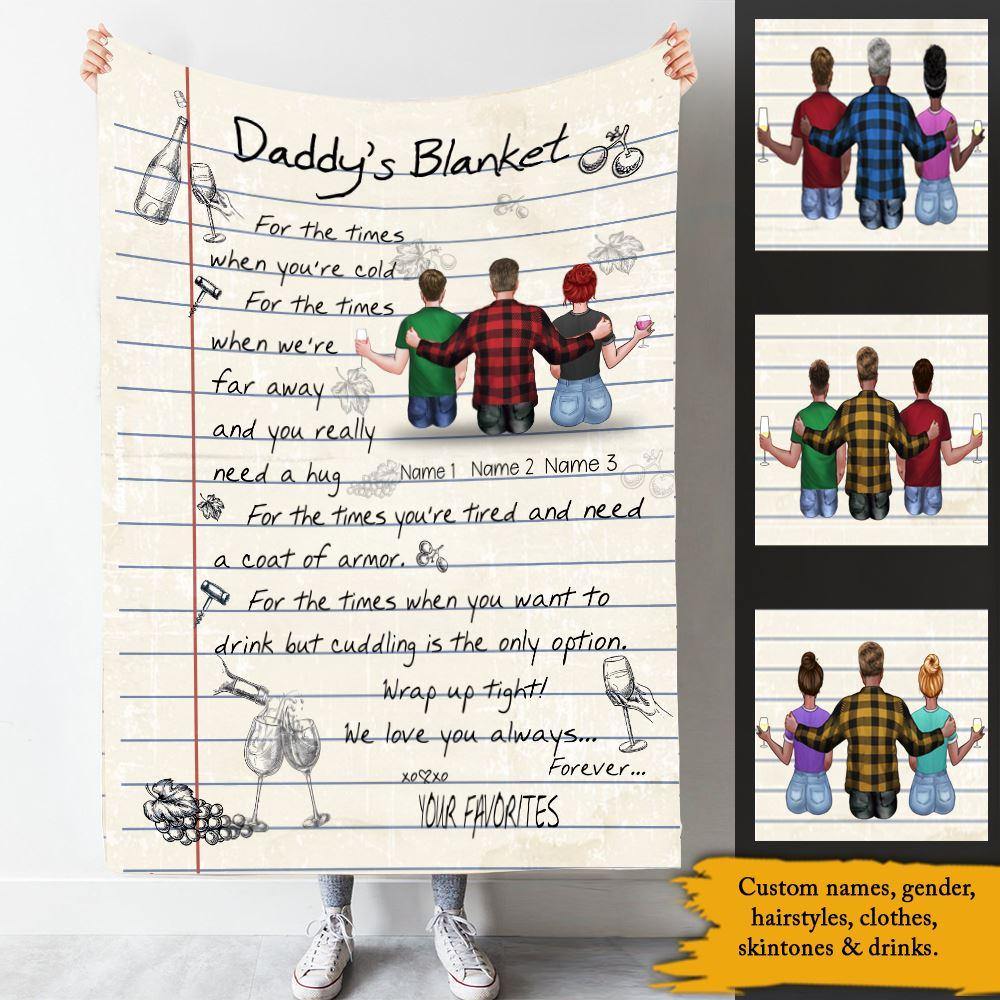 Drinking Father's Day Custom Blanket For The Time You Want To Drink Personalized Gift - PERSONAL84