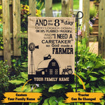 Farmer Custom Garden Flag God Made A Farmer Personalized Gift - PERSONAL84