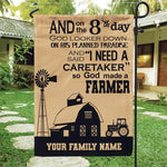 Farmer Custom Garden Flag God Made A Farmer Personalized Gift - PERSONAL84