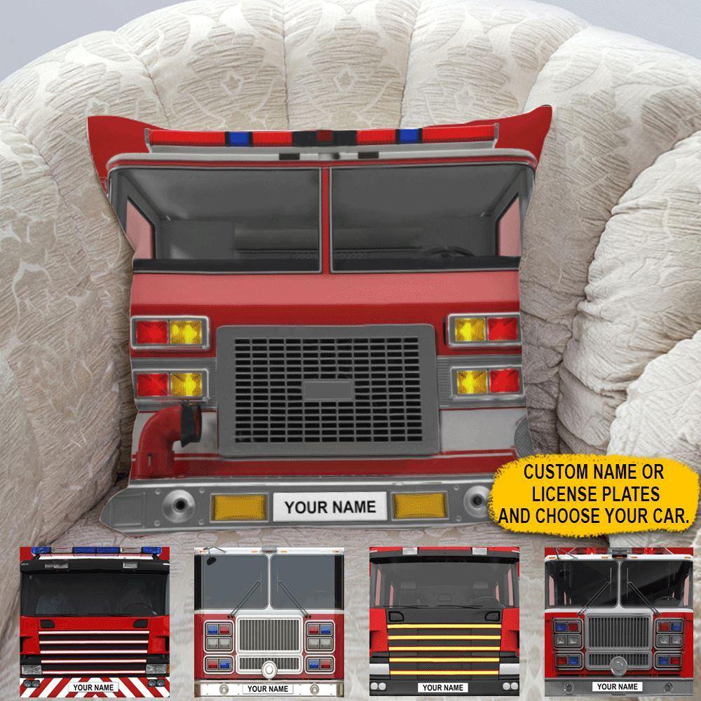 Firefighter Custom Pillow Fire Rescue Truck Personalized Gift - PERSONAL84