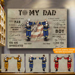 Firefighter Custom Poster To My Dad You Will Always Be My Dad My Hero Father's Day Personalized Gift - PERSONAL84