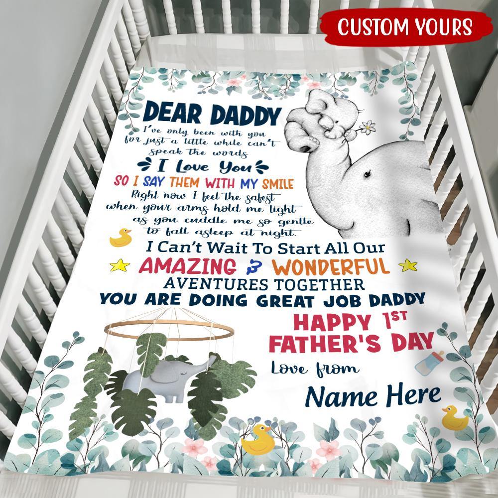 First Dad Custom T Shirt I Can't Wait To Start All Of Our Adventure Personalized Gift - PERSONAL84