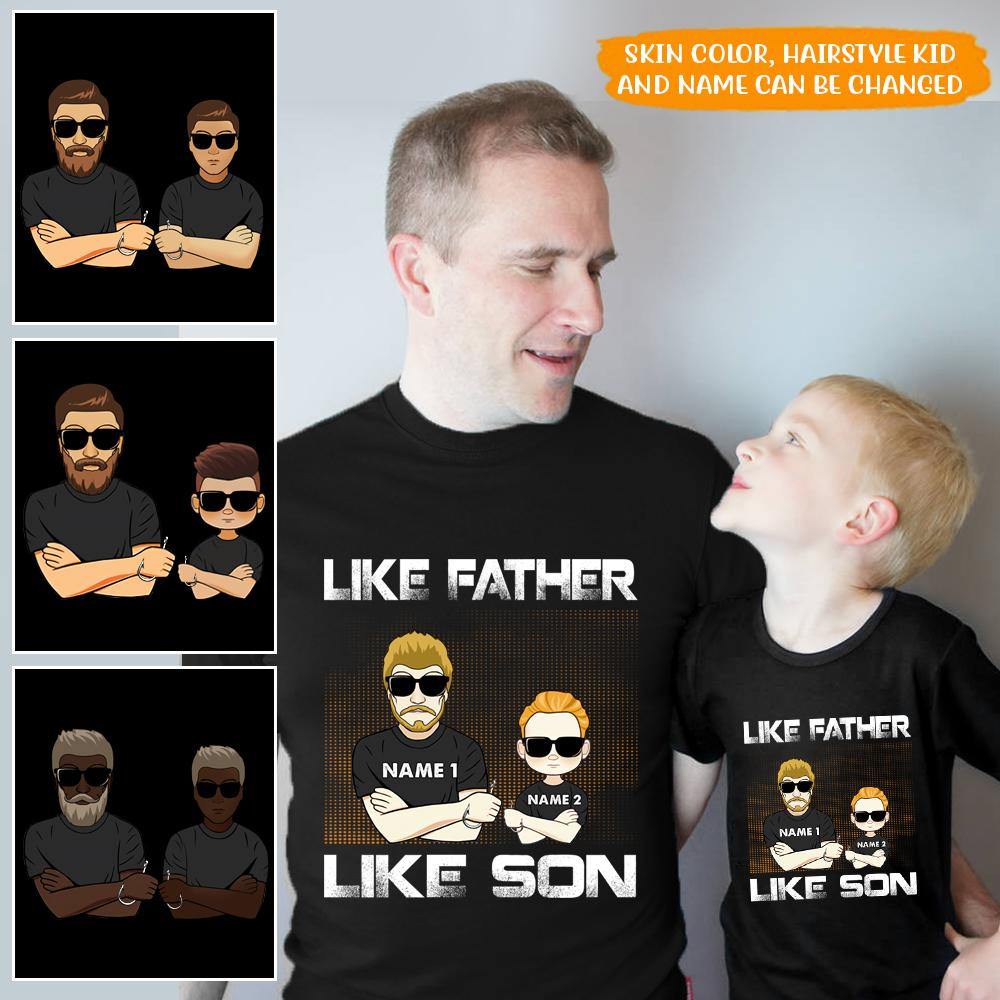 Fishing Custom T Shirt Like Father Like Son Personalized Gift - PERSONAL84
