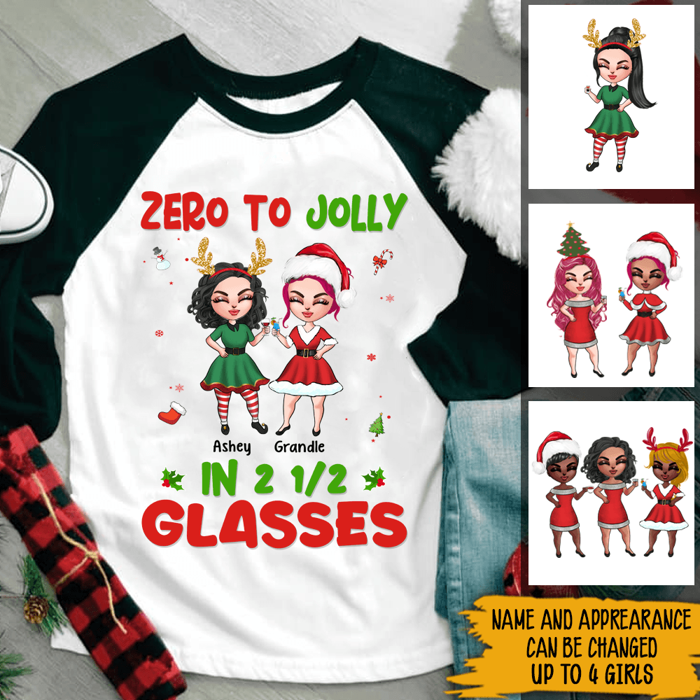 Funny Custom Sporty Raglan Shirt Zero To Jolly Personalized Gift - PERSONAL84