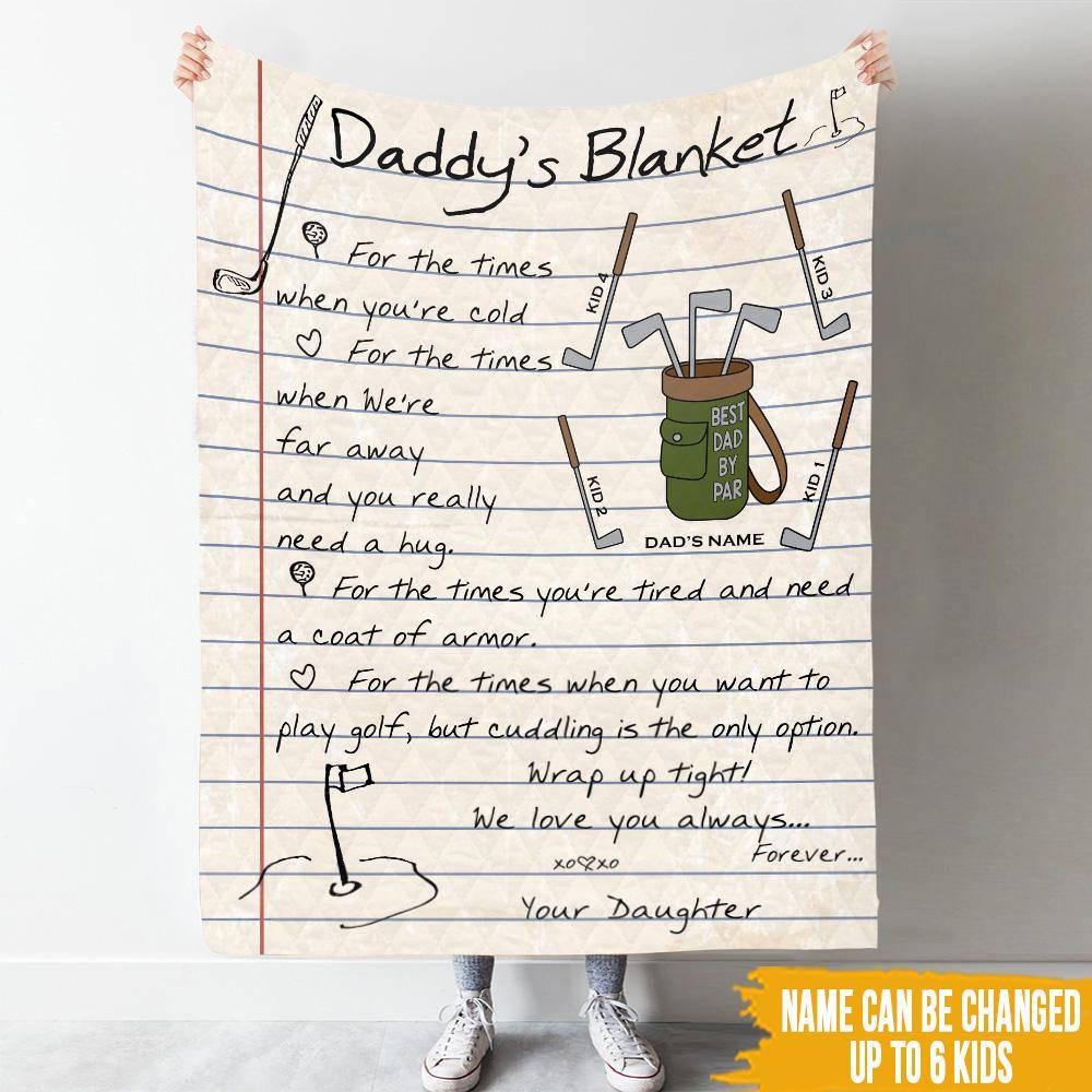 Golf Custom Blanket For The Times You Want To Golf Father's Day Personalized Gift - PERSONAL84