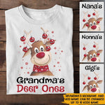 Grandma Christmas Custom Shirt Grandma's Dear Ones Personalized - PERSONAL84