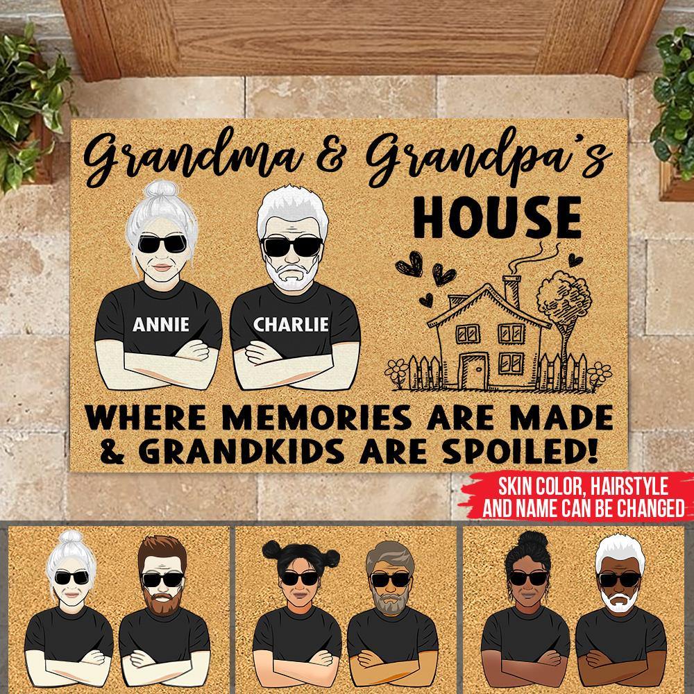 Grandma Custom Doormat Grandkids Welcome Parents By Appointment Personalized Gift - PERSONAL84