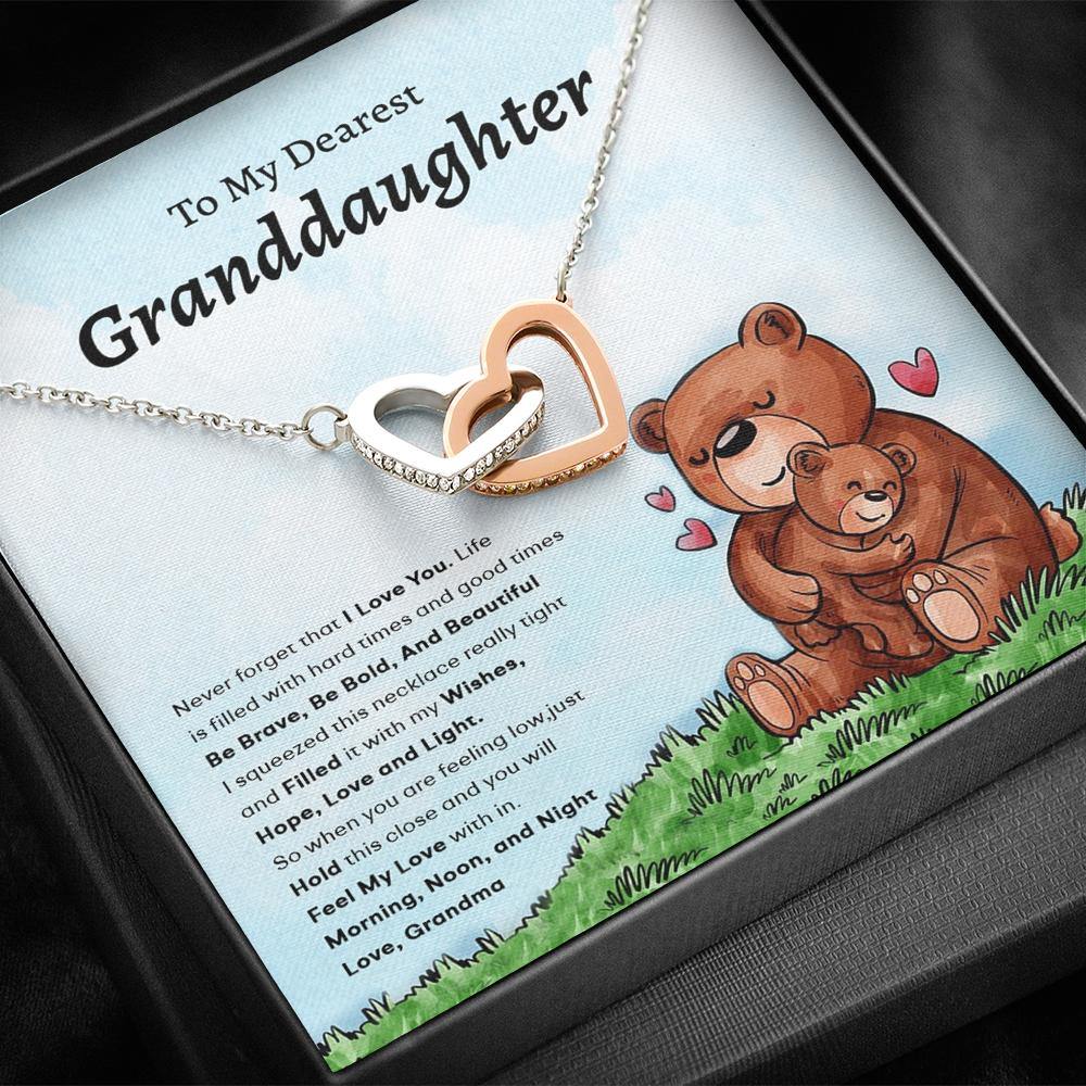 Grandma Necklace To My Granddaughter Never Forget That I Love You Gift For Grandkids - PERSONAL84