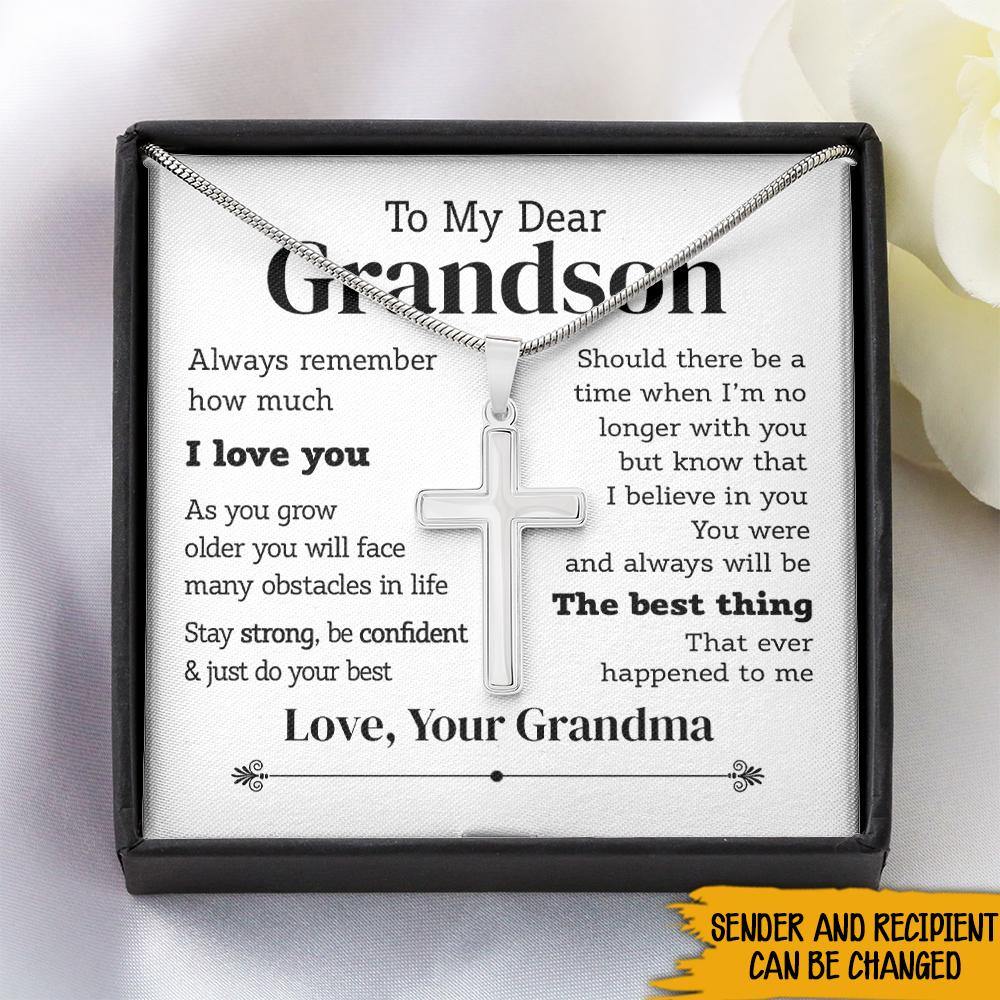 Grandson Custom Necklace My Dear Grandson Personalized Gift - PERSONAL84