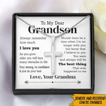 Grandson Custom Necklace My Dear Grandson Personalized Gift - PERSONAL84