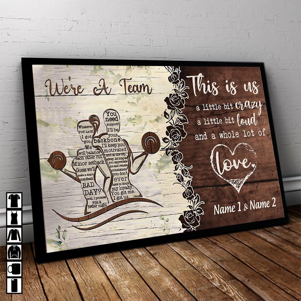 Gym Custom Poster This Is Us We're A Team Personalized Gift - PERSONAL84