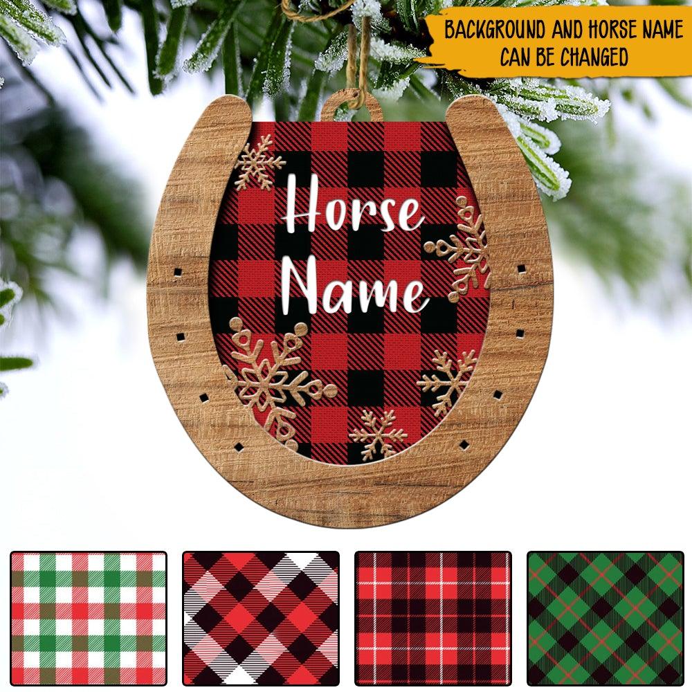Horse Christmas Custom Ornament Horse Hoofprint Personalized Gift For Horse Riding Lover - PERSONAL84