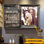 Horse Custom Poster And She Lived Happily Personalized Gift - PERSONAL84