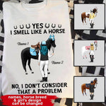Horse Custom T Shirt Yes I Smell Like A Horse Personalized Gift - PERSONAL84