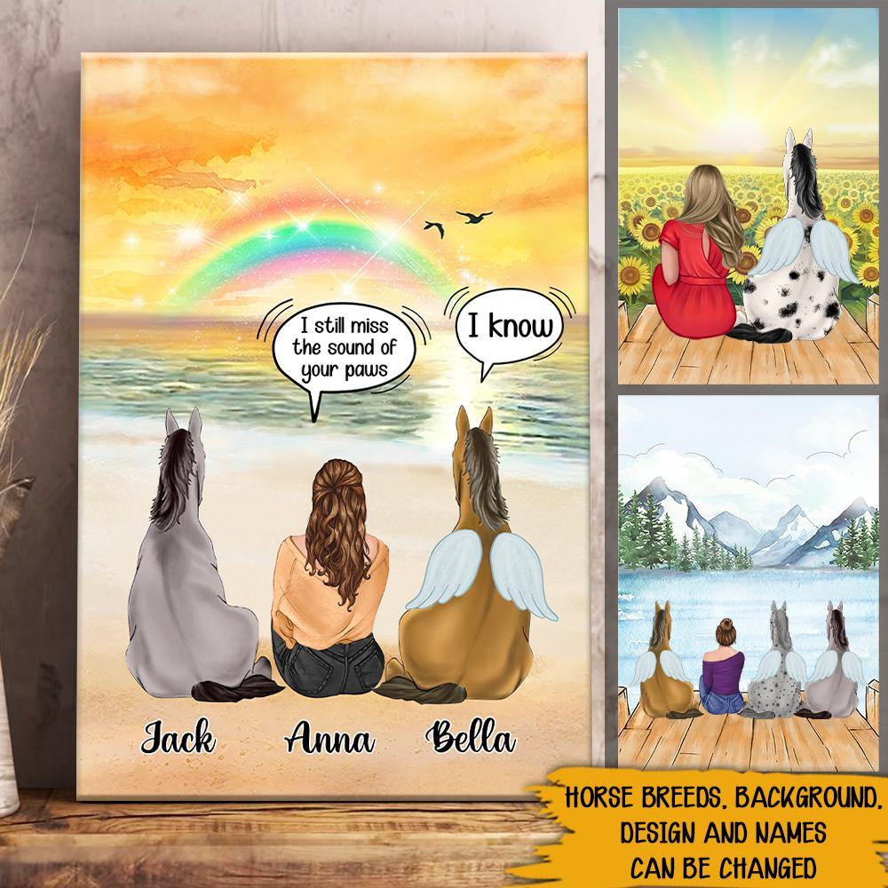 Horse Lovers Custom Canvas I Still Talk About You Personalized Gift - PERSONAL84