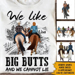 Horse Lovers Custom T Shirt We Like Big Butts And We Cannot Lie Personalized Gift - PERSONAL84