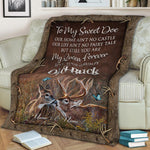 Hunting Custom Blanket Our Home Ain't No Castle Deer Couple Valentine's Day Personalized Gift - PERSONAL84