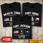 Veteran Custom Shirt Military Base I Was There Sometimes I Still Am Personalized Gift