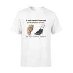 Lawn Mower, Bourbon Mower A Man Cannot Survive On Bourbon Alone - Standard T-shirt - PERSONAL84