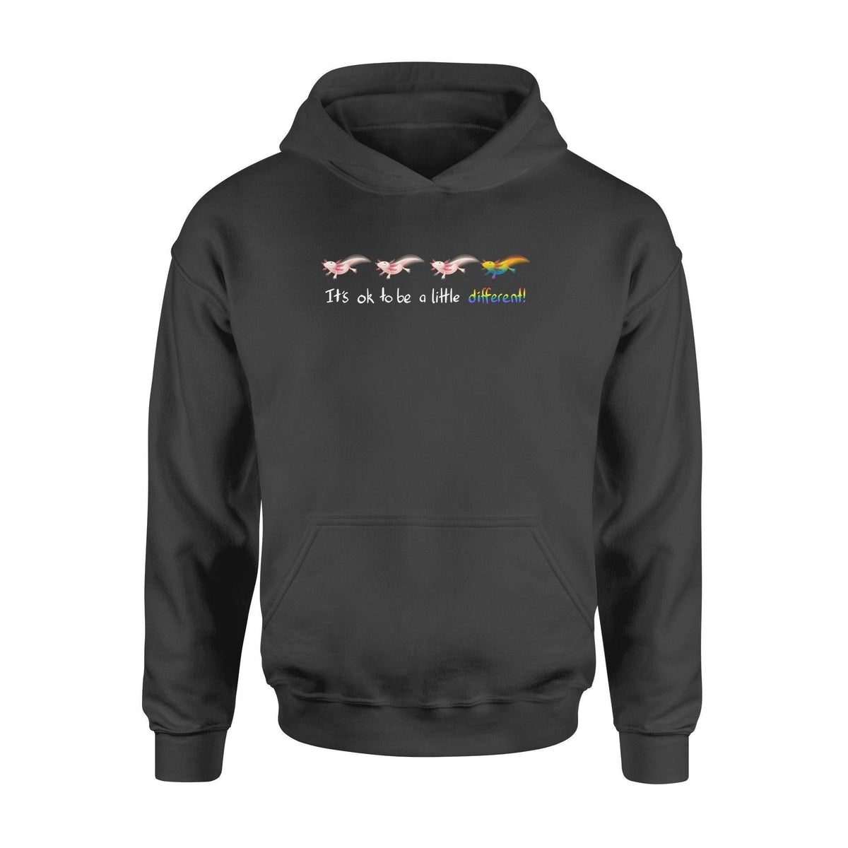 LGBT, Amphibian Axotolt It's Ok To Be a Little Diffirent - Standard Hoodie - PERSONAL84