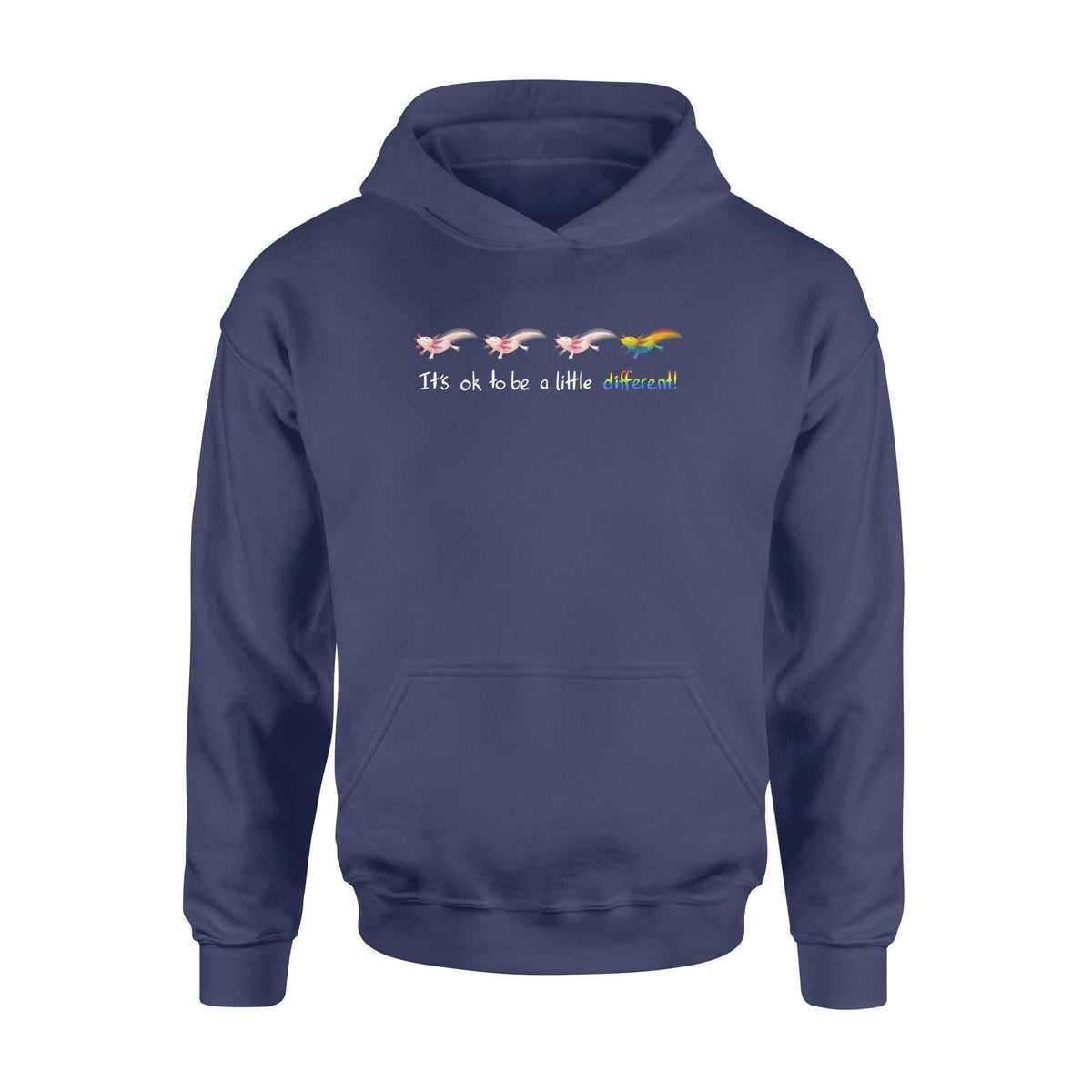 LGBT, Amphibian Axotolt It's Ok To Be a Little Diffirent - Standard Hoodie - PERSONAL84