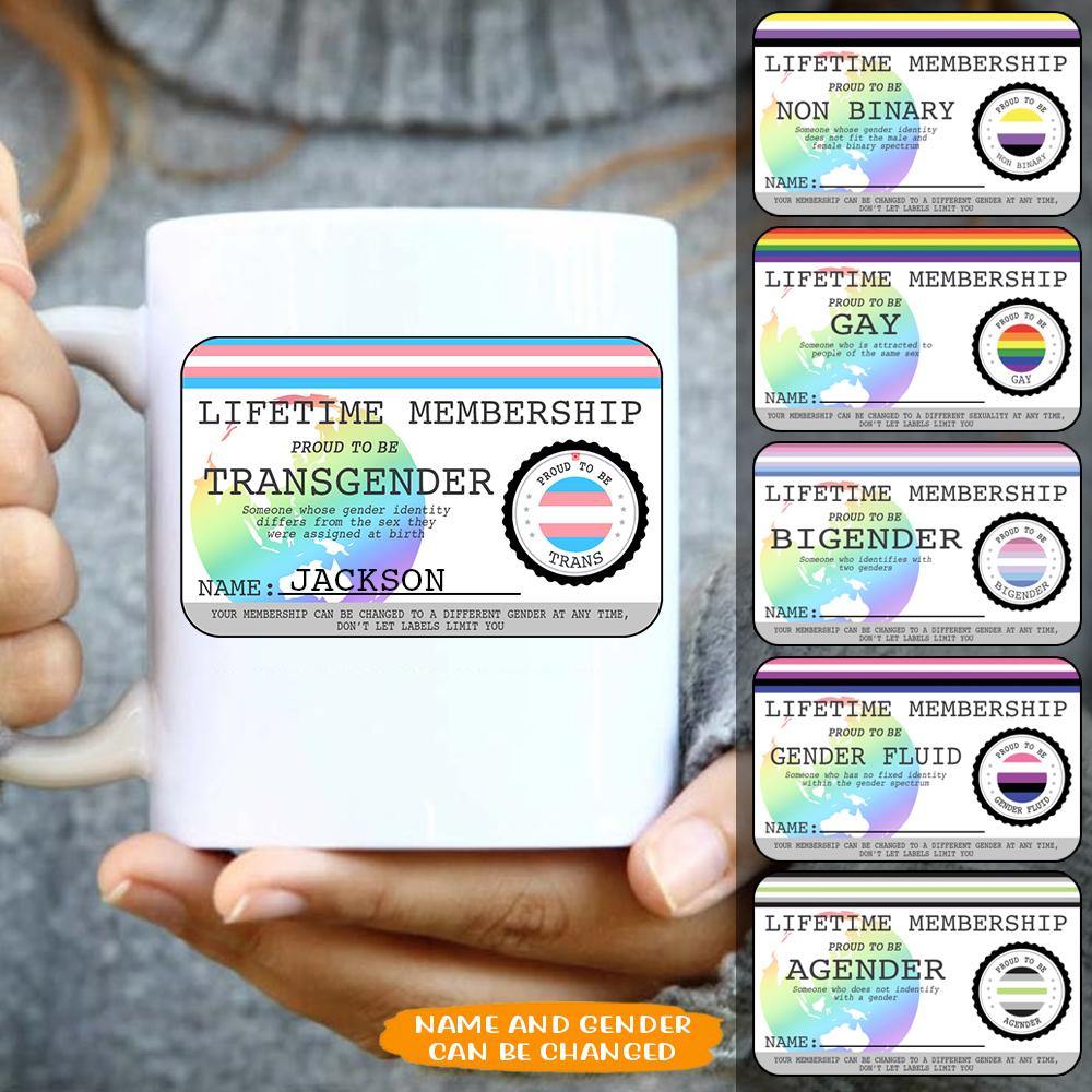 LGBT Custom Mug Lifetime Membership Personalized Gift - PERSONAL84